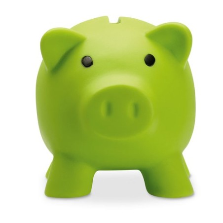 Tirelire Personnalisée Éco-responsable SOFTCO - Idéale pour vos Objectifs d'Épargne Matières : PVC Couleurs : vert citron access