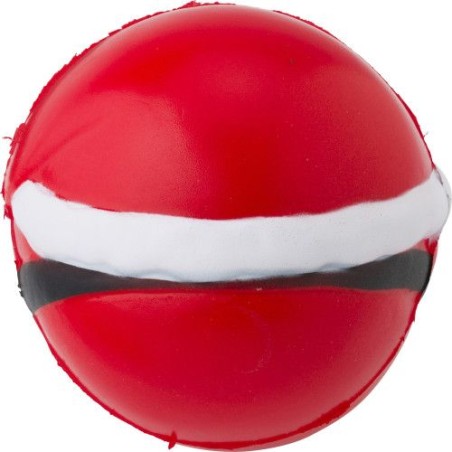 Figurine anti-stress personnalisée de Noël en PU - Harris Matières : plastique Couleurs : rouge personnalisable avec votre logo