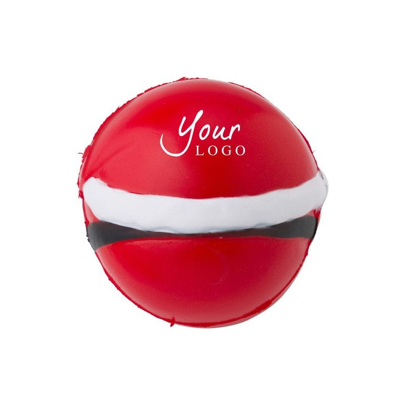 Figurine anti-stress personnalisée de Noël en PU - Harris Matières : plastique Couleurs : rouge cadeau entreprise pas cher