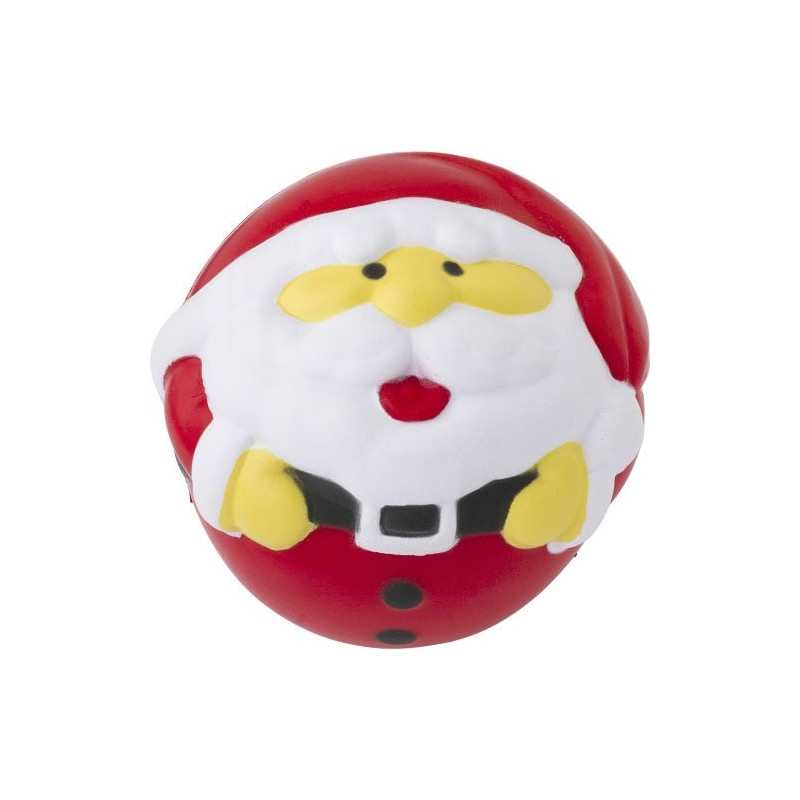 Figurine anti-stress personnalisée de Noël en PU - Harris Matières : plastique Couleurs : rouge goodies publicitaire événementie