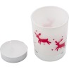 Photophore décoré en verre avec bougie, cadeau personnalisé pas cher - Kirsten