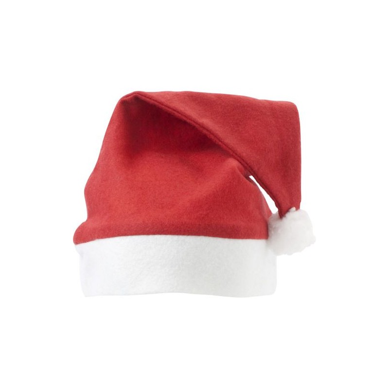 Bonnet personnalisé de Noël Rudolf - Un accessoire festif pas cher Matières : feutrine Couleurs : rouge cadeau entreprise pas ch