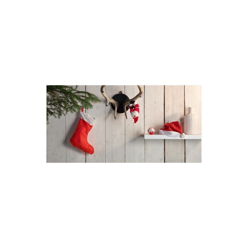 Bonnet personnalisé de Noël Rudolf - Un accessoire festif pas cher Matières : feutrine Couleurs : rouge impression haute définit