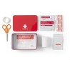 Kit Pratique de Premiers Secours Personnalisé - Hassim Matières : métal Couleurs : rouge impression haute définition