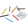Set personnalisé de 8 crayons colorés à dessin - Adita Matières : bois Couleurs : naturel impression haute définition