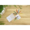 Set personnalisé de 8 crayons colorés à dessin - Adita Matières : bois Couleurs : naturel marquage laser ultra précis