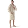 Peignoir personnalisé en laine polaire - Derek Matières : polaire Taille textile : L/XL Couleurs : beige impression haute défini