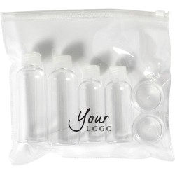 Kit de voyage personnalisé homologué avion - Dolores Matières : plastique Couleurs : naturel cadeau entreprise pas cher