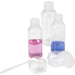 Kit de voyage personnalisé homologué avion - Dolores Matières : plastique Couleurs : naturel goodies publicitaire événementiel