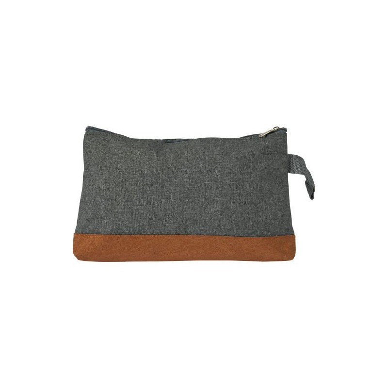 Trousse de toilette personnalisée en polycanevas - Marilyn Matières : toile Couleurs : orange