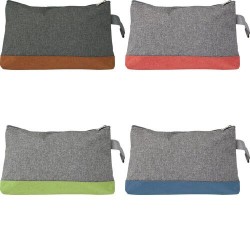 Trousse de toilette personnalisée en polycanevas - Marilyn Matières : toile Couleurs : bleu cobalt livraison express 24h 48h
