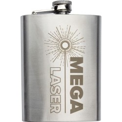 Flasque personnalisée en acier inoxydable de 240 ml - Benedict Matières : acier inoxydable Couleurs : argenté cadeau entreprise 