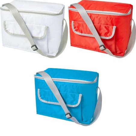 Sac isotherme personnalisé en polyester 420D - Nikki Matières : polyester Couleurs : bleu clair marquage laser ultra précis