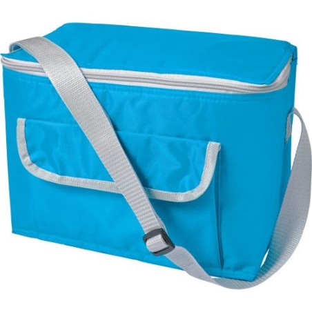 Sac isotherme personnalisé en polyester 420D - Nikki Matières : polyester Couleurs : bleu clair livraison express 24h 48h