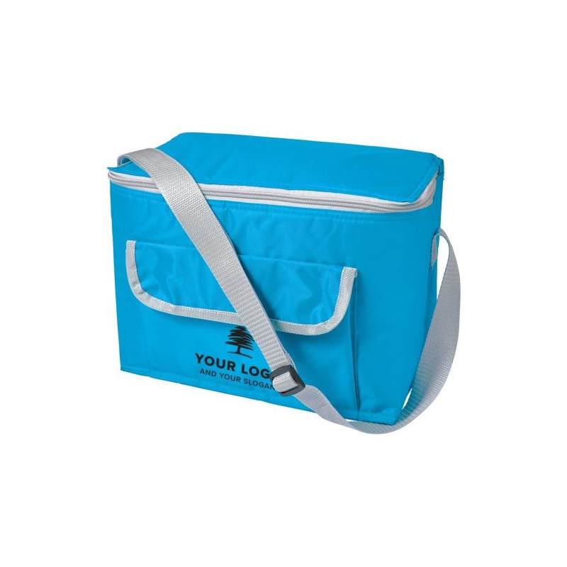 Sac isotherme personnalisé en polyester 420D - Nikki Matières : polyester Couleurs : bleu clair personnalisation rapide en Franc
