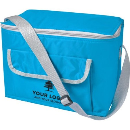 Sac isotherme personnalisé en polyester 420D - Nikki Matières : polyester Couleurs : bleu clair personnalisation rapide en Franc