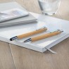 Coffret personnalisé de stylo et crayon en bambou - BAMBOOSET Matières : bambou Couleurs : bois marquage laser ultra précis
