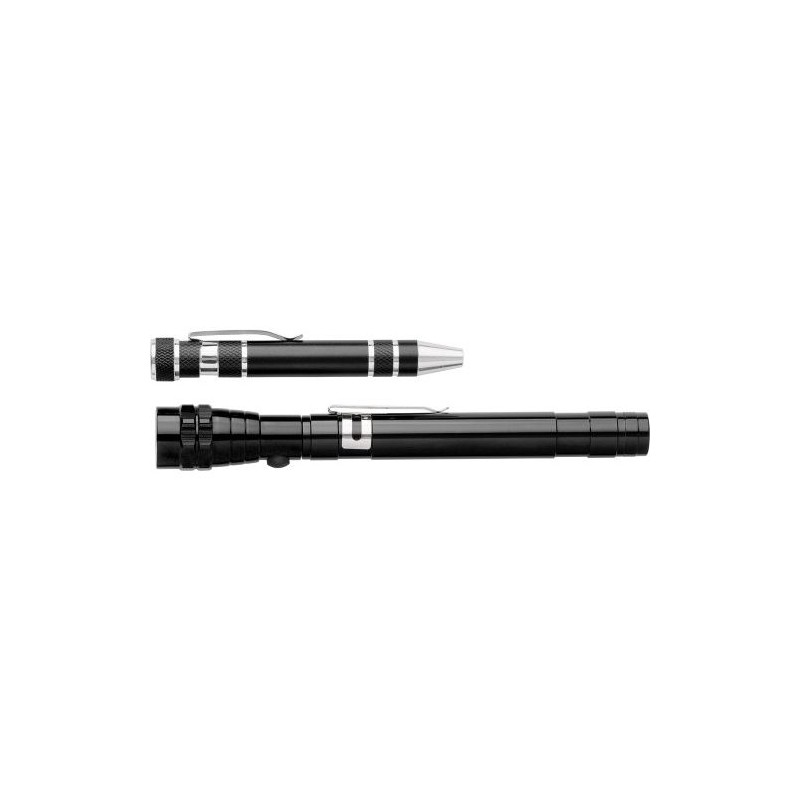 Set pratique de torche et de tournevis  - Olivia Matières : carton Couleurs : noir cadeau collaborateur premium
