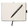 Carnet A6 personnalisable avec stylo  NOTALUX Matières : papier Couleurs : noir goodies publicitaire événementiel