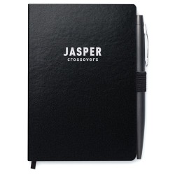 Carnet A6 personnalisable avec stylo  NOTALUX Matières : papier Couleurs : noir impression haute définition