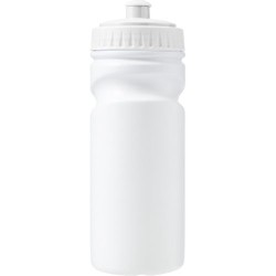 Gourde  en plastique recyclé de 500 ml - Demi Matières : polyéthylène (PE) Couleurs : blanc