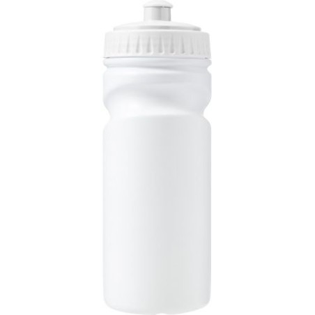 Gourde  en plastique recyclé de 500 ml - Demi Matières : polyéthylène (PE) Couleurs : blanc