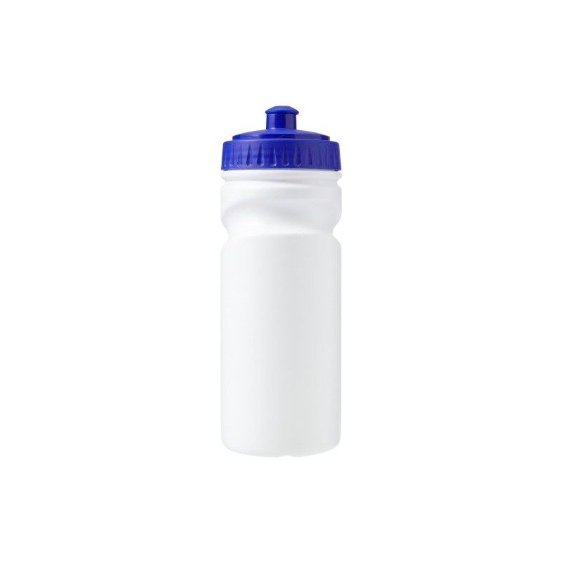 Gourde  en plastique recyclé de 500 ml - Demi Matières : polyéthylène (PE) Couleurs : blanc goodies personnalisé en stock