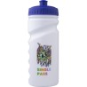 Gourde  en plastique recyclé de 500 ml - Demi Matières : polyéthylène (PE) Couleurs : blanc impression logo haute qualité