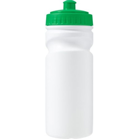 Gourde  en plastique recyclé de 500 ml - Demi Matières : polyéthylène (PE) Couleurs : vert livraison express 24h 48h