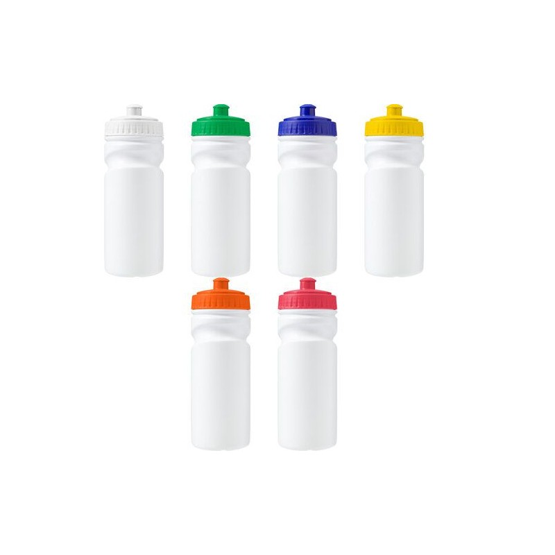 Gourde  en plastique recyclé de 500 ml - Demi Matières : polyéthylène (PE) Couleurs : vert goodies entreprise design