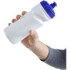 Gourde  en plastique recyclé de 500 ml - Demi Matières : polyéthylène (PE) Couleurs : vert personnalisable avec votre logo