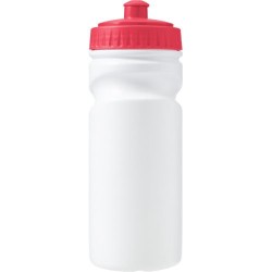 Gourde  en plastique recyclé de 500 ml - Demi Matières : polyéthylène (PE) Couleurs : rouge cadeau entreprise pas cher