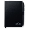 Carnet A5 personnalisable avec stylo - NOTAPLUS Matières : papier Couleurs : noir marquage laser ultra précis