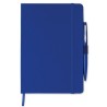 Carnet A5 personnalisable avec stylo - NOTAPLUS Matières : papier Couleurs : bleu personnalisable avec votre logo