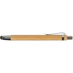 Stylo bille  en bambou personnalisable - Jerome Matières : bambou Couleurs : brun cadeau entreprise pas cher