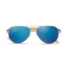 Lunettes de soleil s en bambou personnalisées - Protection UV400 HONIARA Matières : bambou Couleurs : bleu objet promotionnel éc