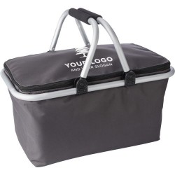 Sac isotherme pliable en polyester personnalisé - Cassian Matières : aluminium Couleurs : gris cadeau client original