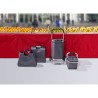 Sac isotherme pliable en polyester personnalisé - Cassian Matières : aluminium Couleurs : gris goodies personnalisé en stock
