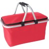 Sac isotherme pliable en polyester personnalisé - Cassian Matières : aluminium Couleurs : rouge personnalisable avec votre logo
