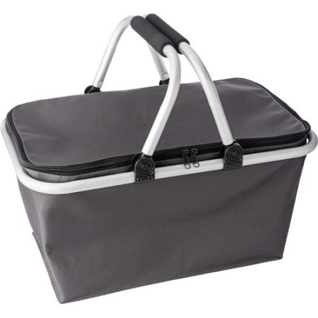 Panier isotherme pliable personnalisé en polyester - Douglas Matières : polyester Couleurs : gris objet promotionnel éco-respons