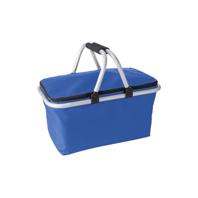 Panier isotherme pliable personnalisé en polyester - Douglas Matières : polyester Couleurs : bleu cobalt cadeau entreprise pas c