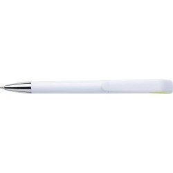 Stylo bille en plastique twist personnalisable - Tamir Matières : plastique Couleurs : noir marquage laser ultra précis