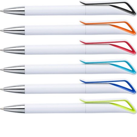 Stylo bille en plastique twist personnalisable - Tamir Matières : plastique Couleurs : orange objet publicitaire robuste