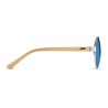 Lunettes de soleil s en bambou personnalisées - Protection UV400 HONIARA Matières : bambou Couleurs : bleu accessoire événementi