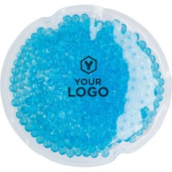Compresse gel chaud/froid personnalisable - Zane Matières : PVC Couleurs : bleu clair marquage laser ultra précis