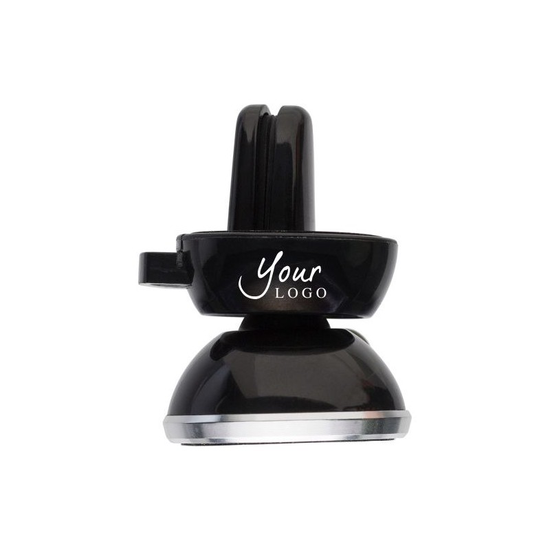 Support de téléphone sécurisé et pratique pour voiture - Sienna Matières : caoutchouc Couleurs : noir personnalisable avec votre