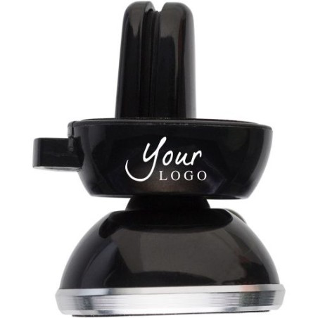 Support de téléphone sécurisé et pratique pour voiture - Sienna Matières : caoutchouc Couleurs : noir personnalisable avec votre