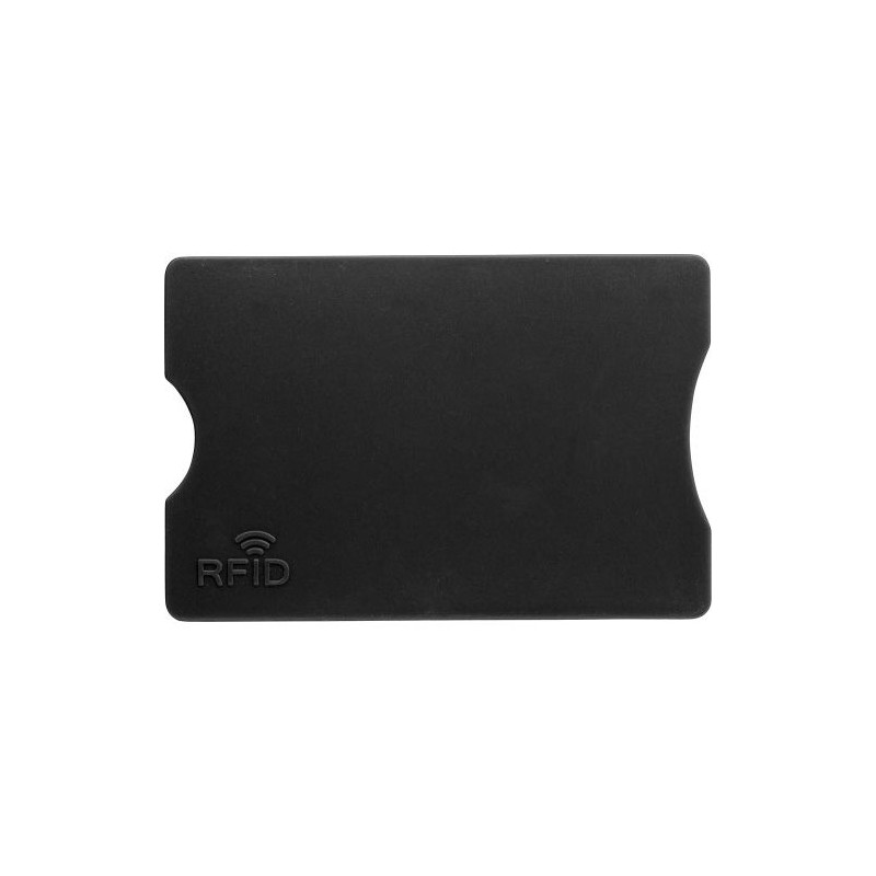 Porte-cartes RFID Économique Personnalisé avec Protection et Style - Yara Matières : aluminium Couleurs : noir