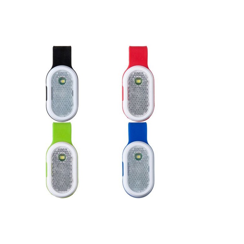 Réflecteur LED Économique Personnalisé pour Sécurité et Signalisation - Ofelia Matières : silicone Couleurs : noir cadeau collab