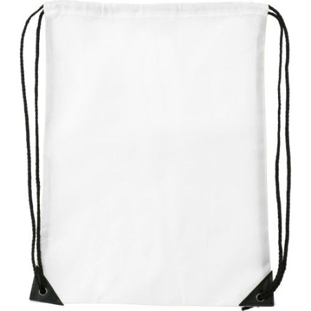 Sac à dos pratique en polyester publicitaire Steffi Matières : polyester Couleurs : blanc